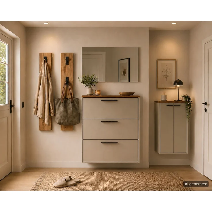 Schildmeyer ‘Saga‘ Flur 2er Set Garderobenpaneel, Eiche Landhaus, Breite 39 cm, Made in Germany – Bild 4