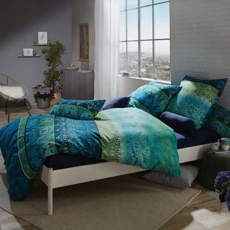 Erwin Müller Bettwäsche Bettwäsche, Baumwolle, Edelflanell Ornamente – Bild 3