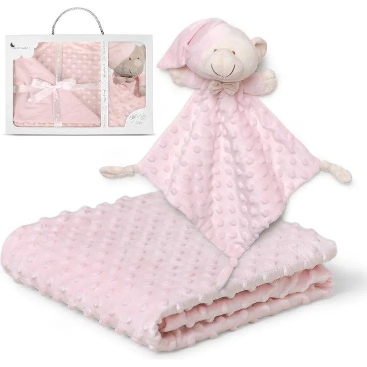 decke und Kuscheldecke 110x80 cm Fleece rosa