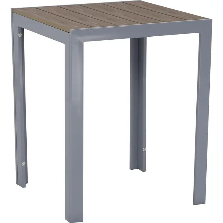 FIRE ALMA Nonwood Alu-Gartentisch Gartenmöbel anthrazit/grau 60x60 cm