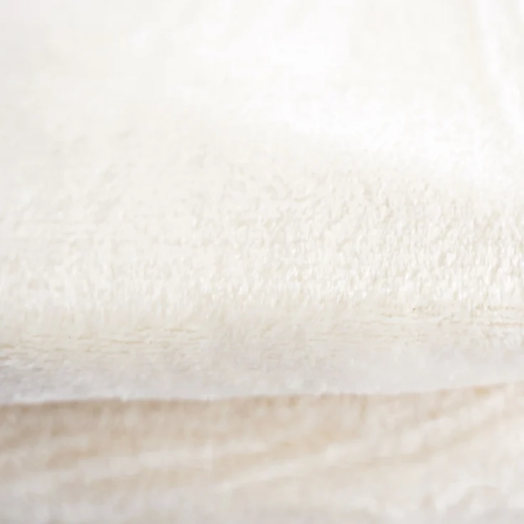 Kuschelige Decke 150x200 cm Fleecedecke Wohndecke aus Polyester Tagesdecke Beige – Bild 2