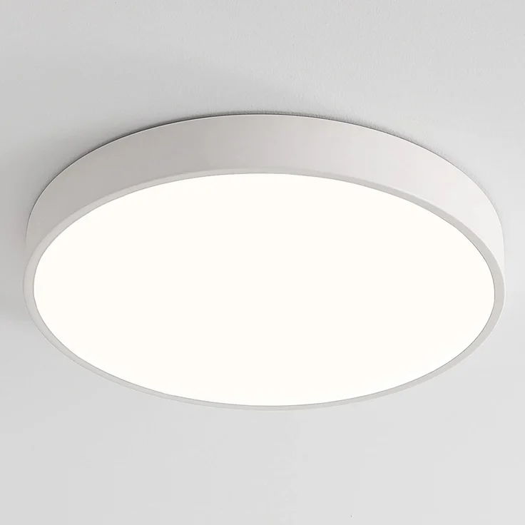 Natsen Deckenleuchte Runde LED Deckenlampe, 96W, Voll dimmbar, Warmweiß bis Kaltweiß, Schlafzimmer Lampe Küchenlampe 50x50x5 cm,Weiß – Bild 1