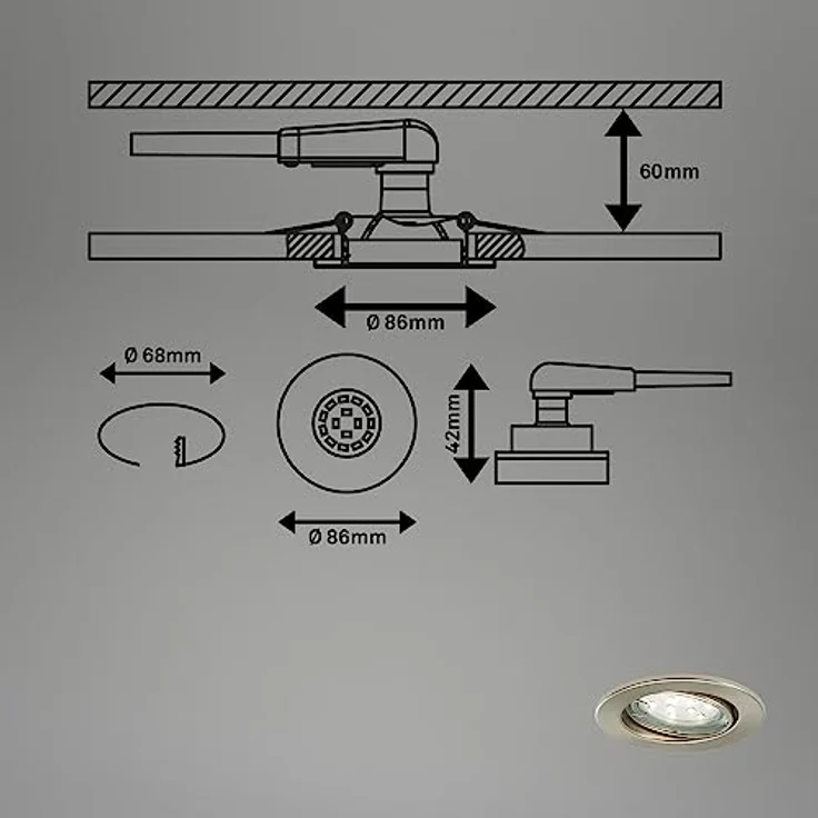 Briloner Leuchten LED Einbauleuchte FIT MOVE – Bild 8
