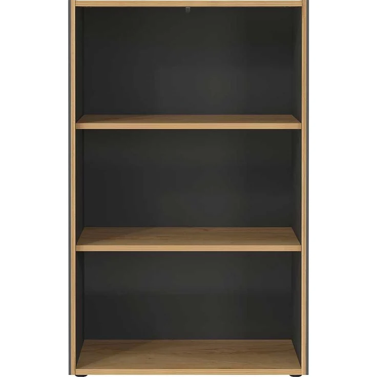 Aktenregal vito Podium, Holzwerkstoff, Schwarz, Holzfarben, 75 x 120 x 40 cm – Bild 2