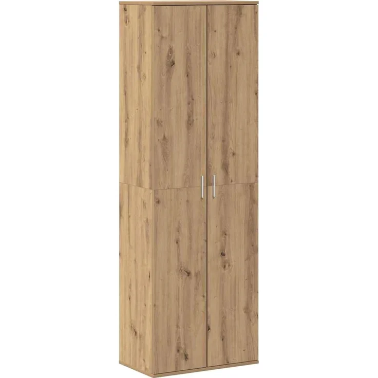 vidaXL Highboard, Holzwerkstoff Eiche handwerklich, 60 x 35 x 180 cm – Bild 2