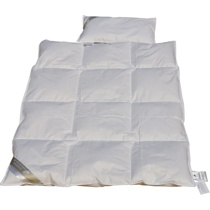 Kinder Daunenbett Bettdecke 100x135 cm Daunendecke + Kissen 100% NEUE Daunen
