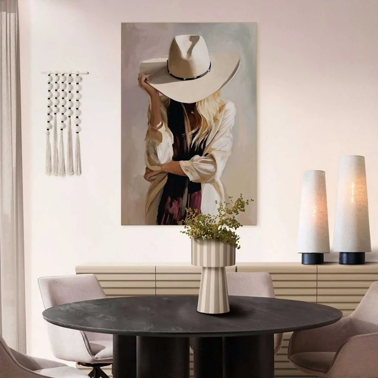Reinders! Wandbild Westliche Frau, Menschen (1 St), Schlafzimmer - Braun - MDF - Frauen - 90x60 cm – Bild 1