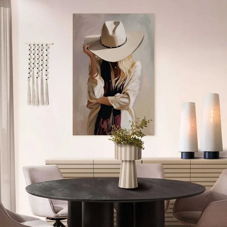 Reinders! Wandbild Westliche Frau, Menschen (1 St), Schlafzimmer - Braun - MDF - Frauen - 90x60 cm