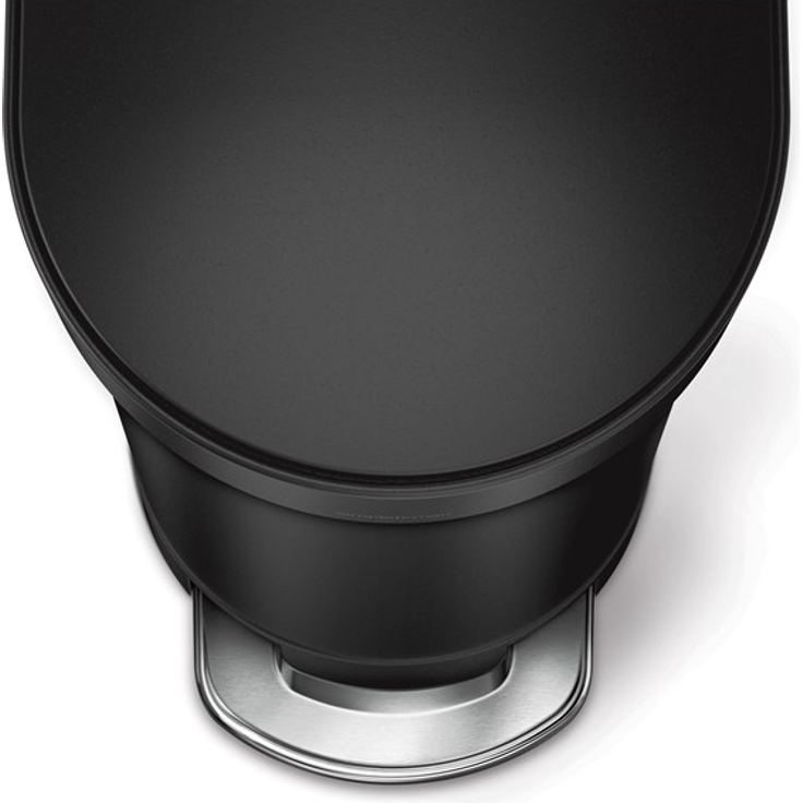 Simplehuman 45L schlanker Pedalbehälter, schwarz – Bild 4