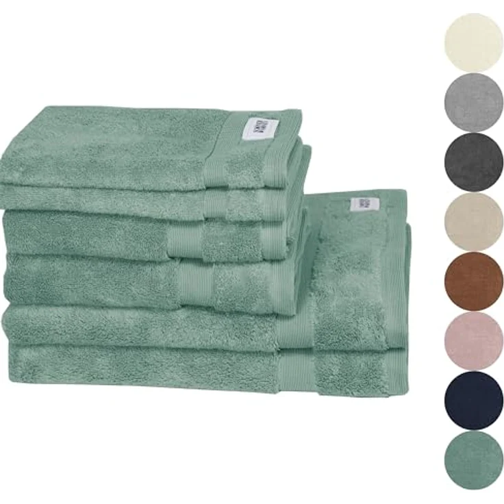 Schöner Wohnen Duschtuch SW-Cuddly, 70x140 cm, saugfähig, schnelltrocknend, Oeko-Tex® Standard 100, grün/mintgrün/pastellgrün/salbeigrün – Bild 5