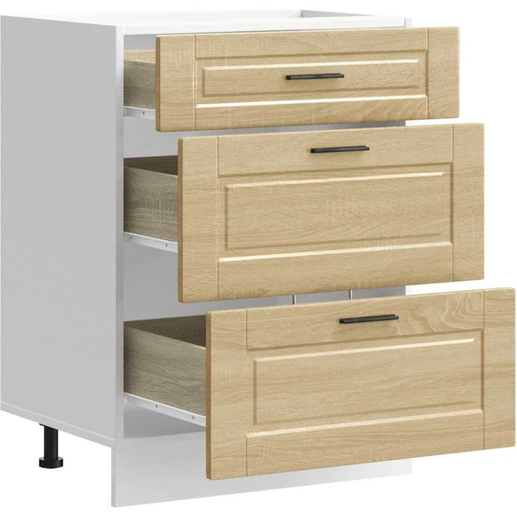 vidaXL Küchenunterschrank Porto Sonoma-Eiche Holzwerkstoff 854262 – Bild 12