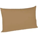 Fleuresse Mako-Satin Kissenbezüge 40x60 cm uni mit RV DP 4033 sand
