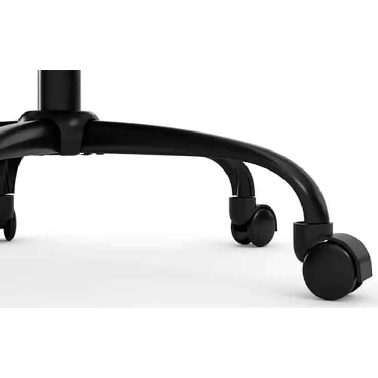 Perry2 Bürostuhl Samt Anthrazit, höhenverstellbarer Drehstuhl mit Armlehnen, ergonomischer Schreibtischstuhl für Home Office und Büro, 360° drehbar, 58 x 54 x 78 cm – Bild 5