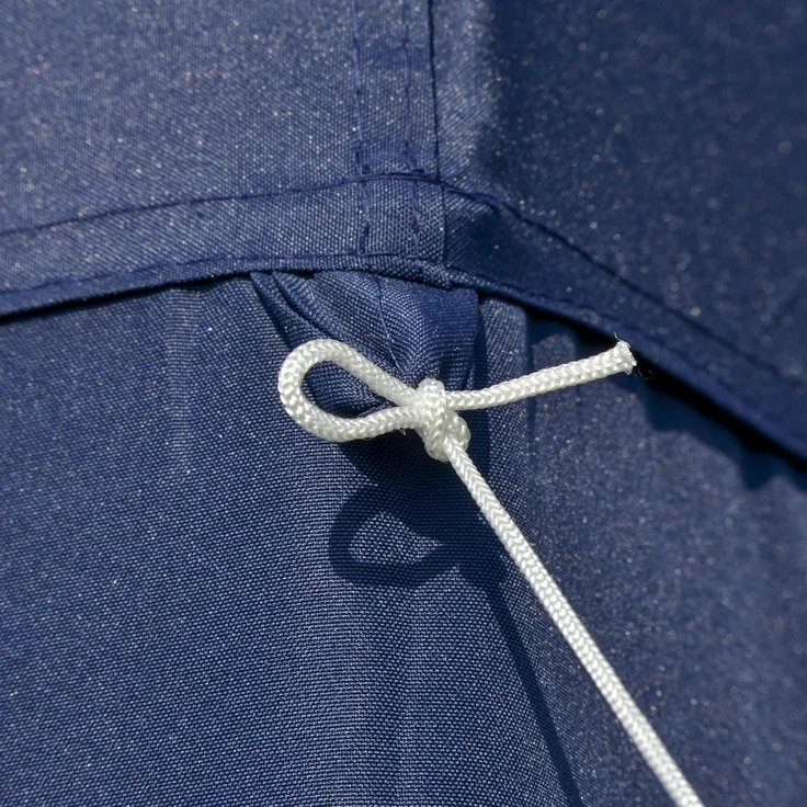 Outsunny Gartenpavillon Pavillon Festzelt Partyzelt wetterfest Zelt mit Moskitonetz Metall + Polyester Blau 3x3 m – Bild 8