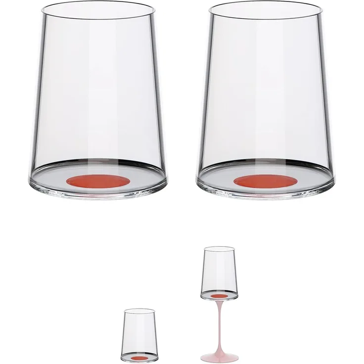 Trebonn SplitGlass Weissweinglas 280 ml Rot