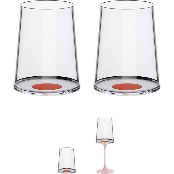 Trebonn SplitGlass Weissweinglas 280 ml Rot – Bild 1
