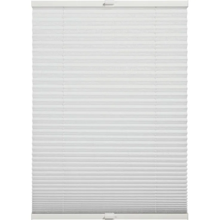 SCHÖNER WOHNEN-Kollektion Plissee Milla, blickdicht, mit Bohren, verspannt, verschraubt, verschraubt, silberne oder weiße Rollo-Technik