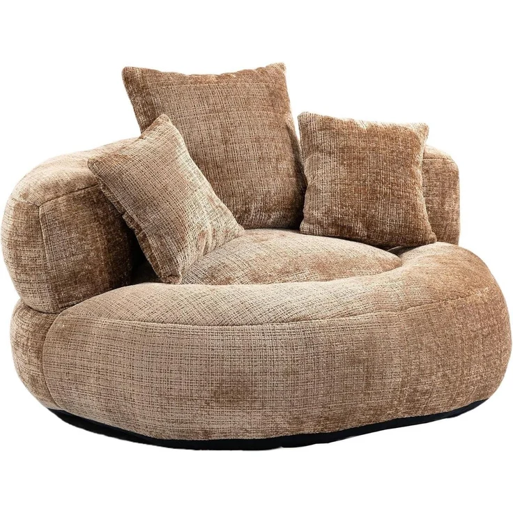Sitzsack Lounger Sofa Stuhl Rücken Kissen Kinder Outdoor Kaffee – Bild 7