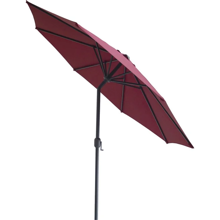 Primaster Sonnenschirm Kreta dunkelrot Ø 300 cm – Bild 6