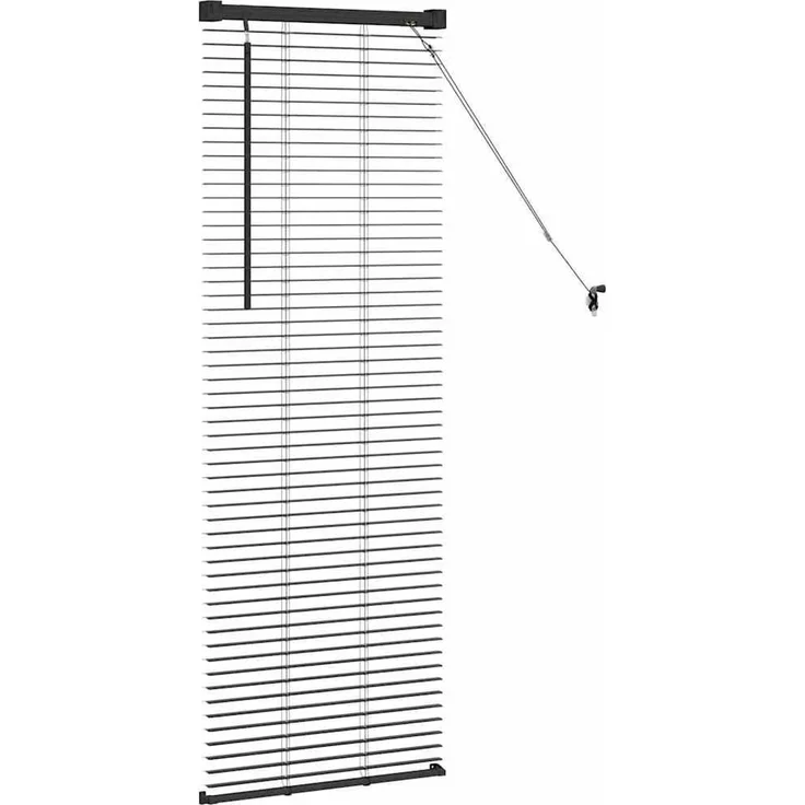 vidaXL Venezianische Jalousien Schwarz 130 x 40 cm Aluminium 42006110 – Bild 6