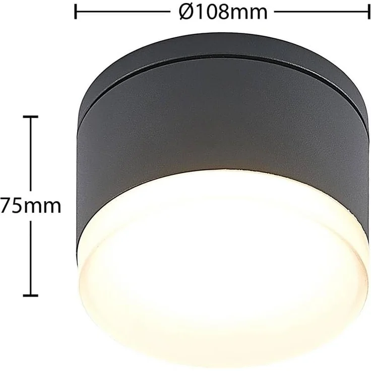Lindby Außen-Wandleuchte Mathea, 1 x 8,2 W LED, warmweiß – Bild 7