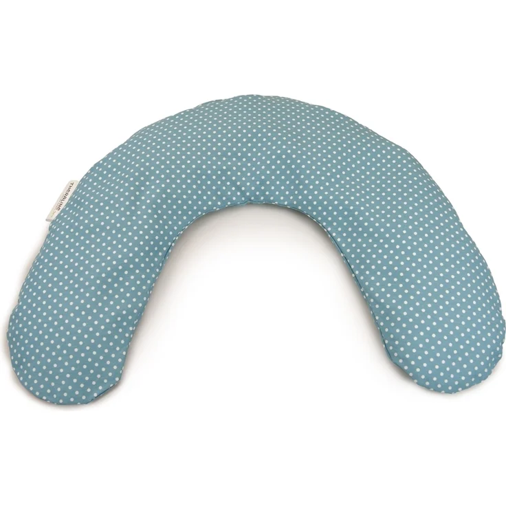Theraline Bezug für Frühchenkissen 100 x 15 cm Punkte türkis