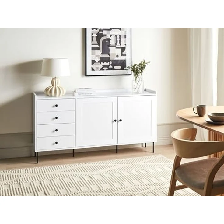 Sideboard mit 2 Türen ALCOVE Weiß – Bild 2