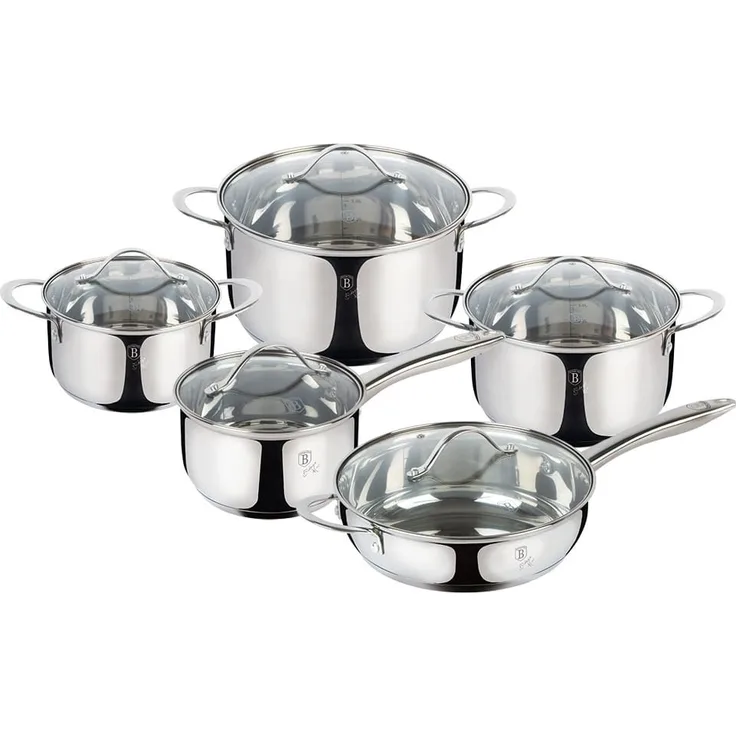 Berlinger Haus Kochen Berlinger Haus Satz Stahltöpfe 10 Ele Silver Jewellery BH6660
