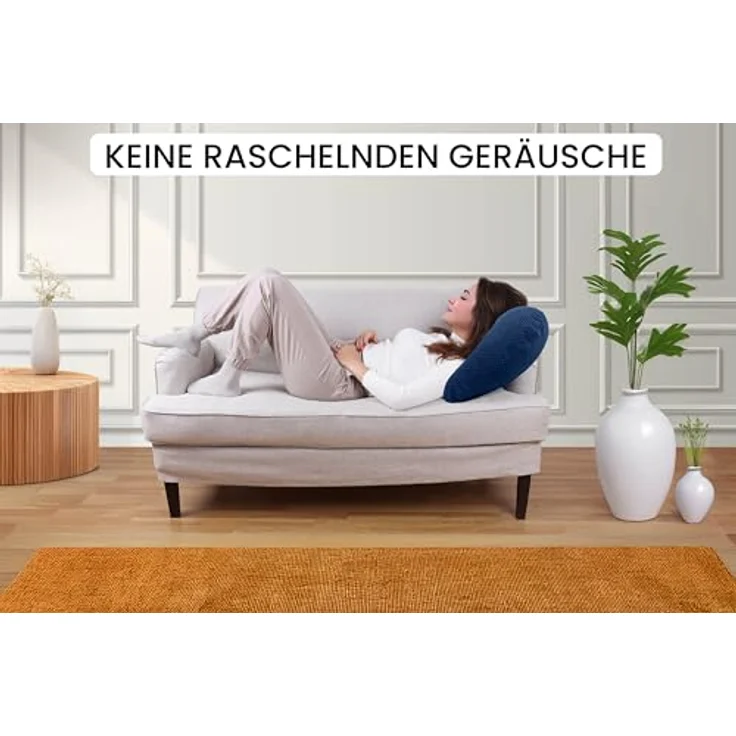 Amilian Stillkissen - Stillmond - Schwangerschaftskissen - Lagerungskissen, Schwangerschaftskissen klein - Kissen für Stillzeit - pregnancy pillow, mit Füllung und abnehmbarem Bezug - maschinenwaschbar – Bild 9