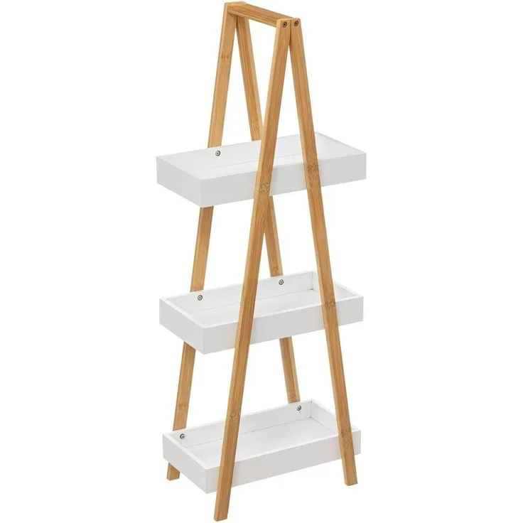 Badregal 3 Ebenen Bambus, Kosmetik-Organizer 5five Simple Smart