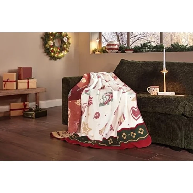 Wohndecke Toy's Delight mit weihnachtlichen Motiven, Weihnachtsdecke in 150x200, Villeroy & Boch – Bild 5