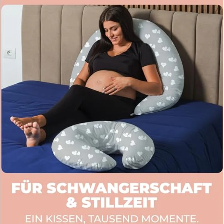 Stillkissen Schwangerschaftskissen XXL 200x70cm Lagerungskissen für Baby/Erwachsene Kissen für Schwangere Seitenschläferkissen mit Bezug aus Baumwolle Ergonomisch & Multifunktional 100% Waschbar – Bild 7