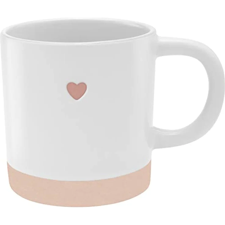 GRUSS & CO Tasse mit graviertem Herz| Steinzeug, 40 cl, mehrfarbig | Geschenk Liebe | 48430 – Bild 2