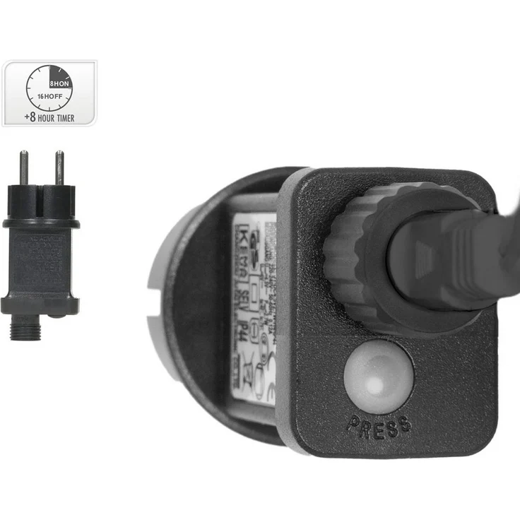 ECD Germany LED-Lichterkette Weihnachtsbeleuchtung Weihnachtslichterkette Christbaumbeleuchtung, Cluster Lichtervorhang 480 LEDs 0,6-1m für Innen & Außen IP44 Warmweiß – Bild 3