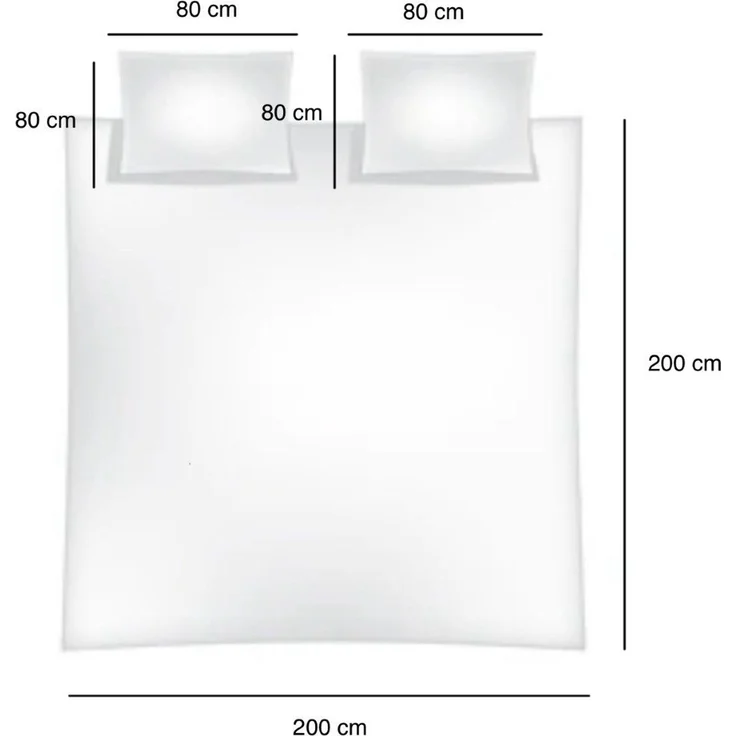 Feinbiber Bettwäsche Tartandesign - Baumwollmix mit verdecktem Reißverschluss 200x200 cm + 2x (80x80 cm) – Bild 4
