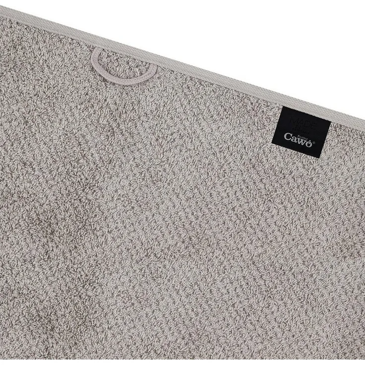 Cawö Pure 4 tlg. Frottier-Set - 4 X Handtuch (50 X 100cm) - 494 g/m2 - Stein