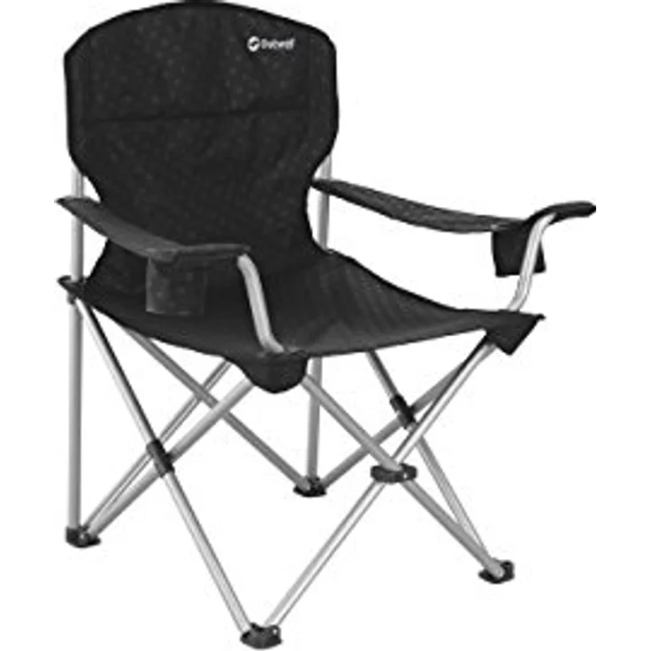 Outwell 470048 Catamarca Campingstuhl XL, Schwarz, bis 150 kg belastbar – Bild 1