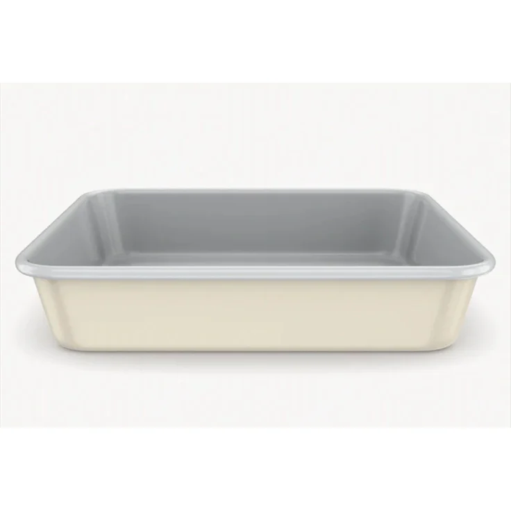Rechteckiges Backblech in Beige mit Keramik-Antihaftbeschichtung - 34,5 x 24,5 x 6 cm – Bild 1