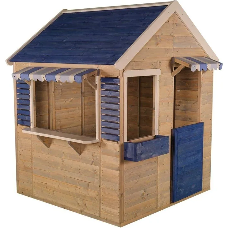 Wendi Toys Holz Spielhaus Delfin | Natur |
