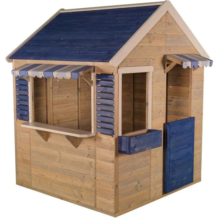 Wendi Toys Holz Spielhaus Delfin | Natur | – Bild 1