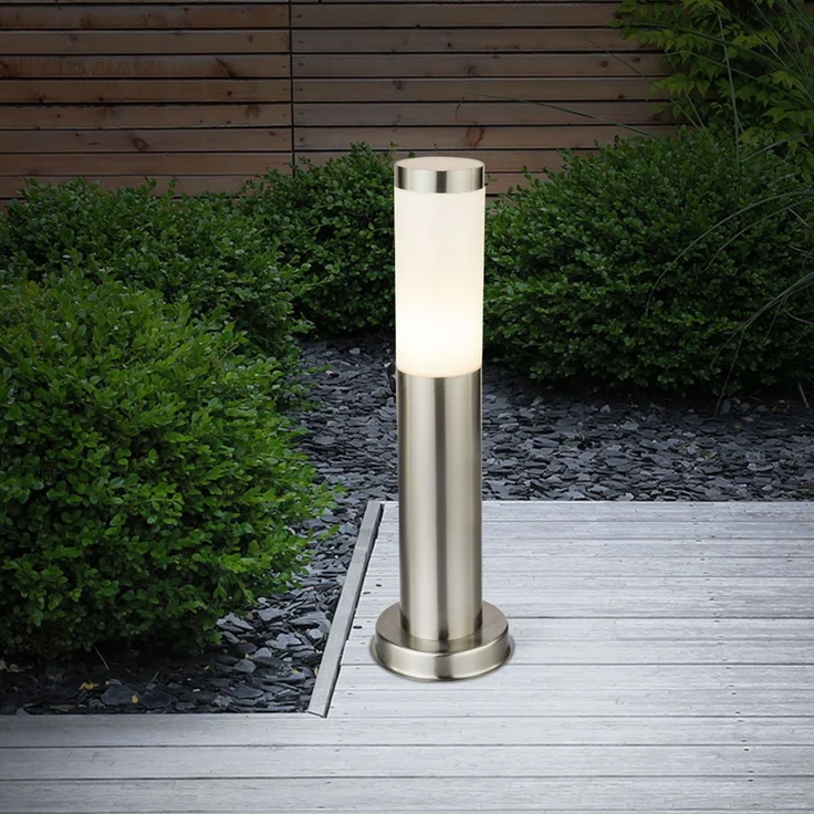 RGB LED Stehlampe aus Edelstahl, App-/ Sprachsteuerung – Bild 10