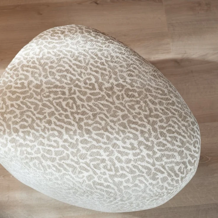 Bronx71 Hocker Fenna taupe Leo-Print – Bild 3