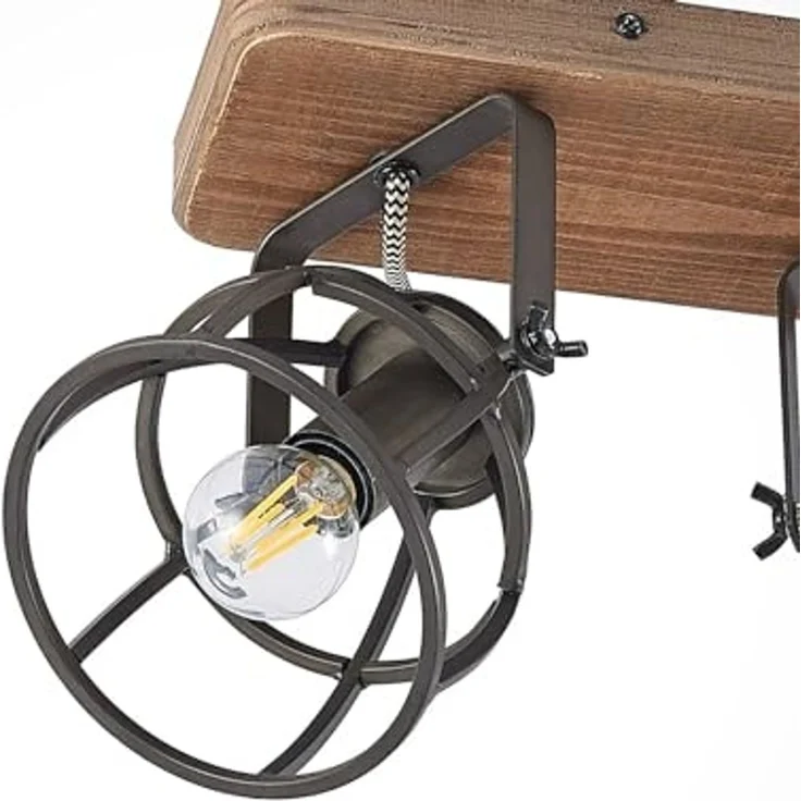 Lindby Deckenleuchten Rutger, Holz IP20, 3 x 25 W – Bild 5