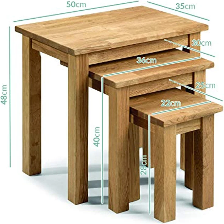 Julian Bowen Coxmoor Tisch-Set Eiche – Bild 4