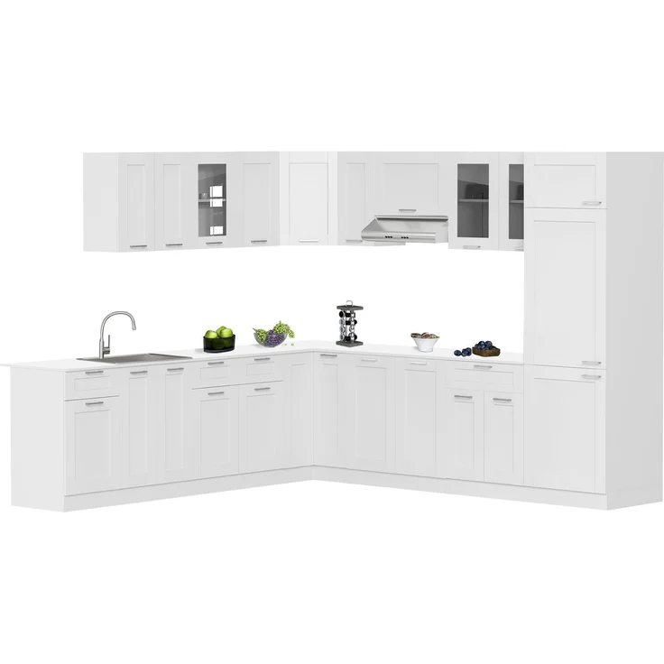 VCM Küchenmöbel Unterschrank Colura 920543 Weiß H. 82 x B. 76 x T. 76 cm – Bild 3