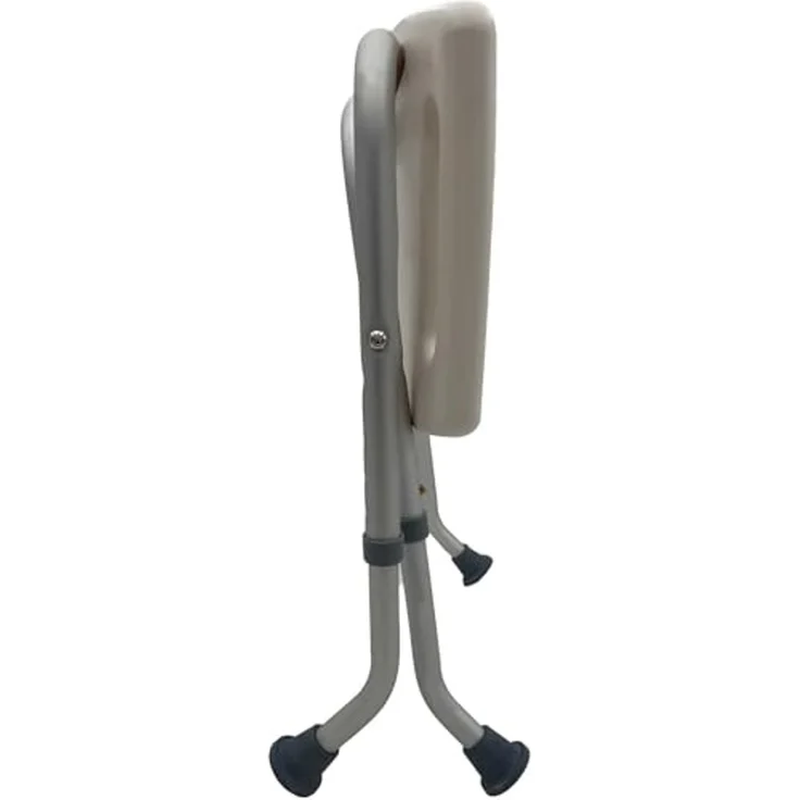Duschhocker | höhenverstellbarer Duschstuhl 47-51cm | klappbar & platzsparend | rutschfester Duschsitz | Senioren Badhocker | werkzeuglose Montage | Duschhilfe für mehr Sicherheit | Made in Germany – Bild 5