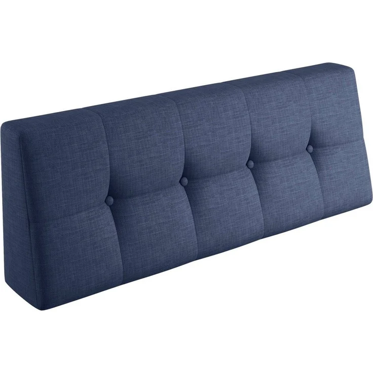 sunnypillow Rückenkissen Palettenkissen gesteppt Rückenkissen 120x40x20/10cm, Blau – Bild 1