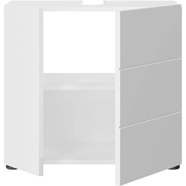 Waschbeckenunterschrank Larik in weiß Hochglanz 60 cm – Bild 9