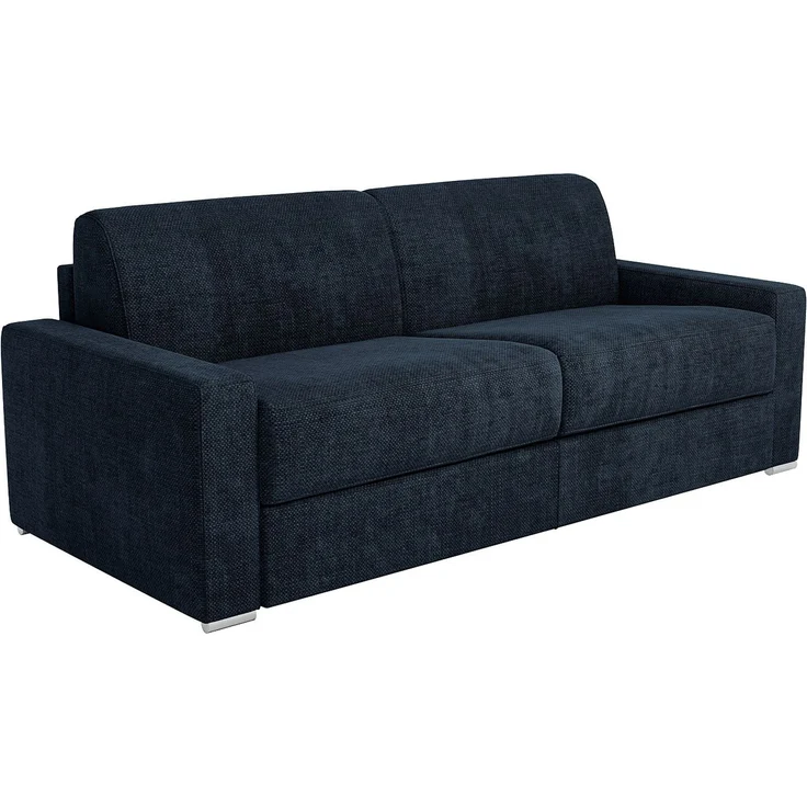 Vente-unique - CALITO - Schlafsofa - Plastik - Kunststoff (PVC), Metall - Blau - 214 x 223 x 85 cm – Bild 5