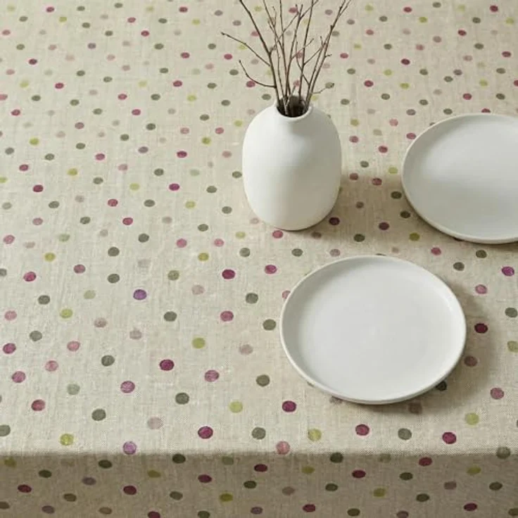 BELUM | Harz-Tischdecke XL aus 100% Bio-Baumwolle | schmutzabweisend für großen rechteckigen Tisch | Keine Tischdecke (250x140) – Bild 5